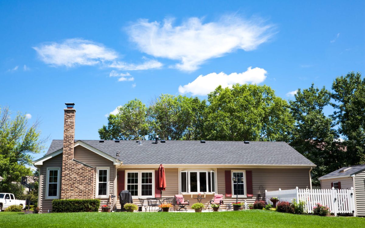 A photo of the front of a home.